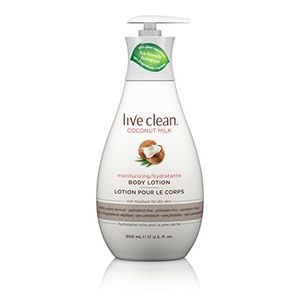 Vive cuerpo limpio leche de coco hidratante loción 17 onza líquida
