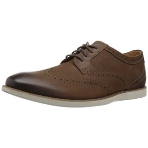 Clarks Men's Raharto Wing Oxford, Brown Nubuck, 9.5 Mediu...