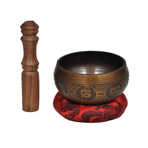Cuenco De Canto Tibetano Grabado Especial Por Tienda De D...