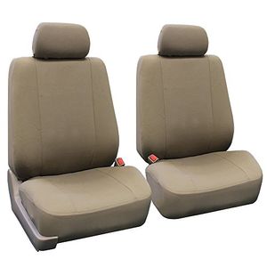 FH Group FB052TAUPE102 Taupe Front Seat Seat Cover Conjunto de 2 Multifuncionales Airbag Compatible