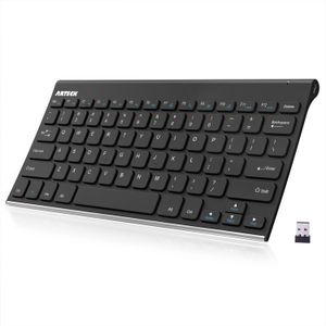 Arteck 2.4g Teclado Inalámbrico De Acero Inoxidable Ultra...