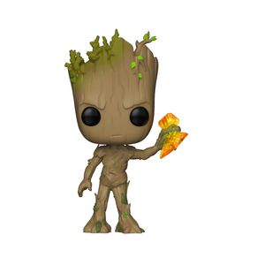 Funko Pop Marvel: Vengadores infinito guerra-Groot con figura de colección de Stormbreaker, Multicolor