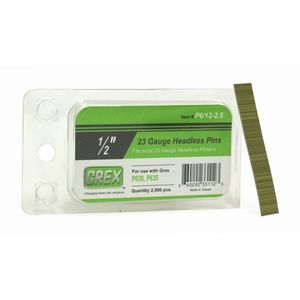 GREX P61225 23 calibre 12 pulgadas de longitud sin cabeza Pins 2500 por caja