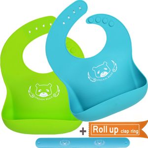 Baberos De Silicona Suave A Prueba De Agua Dream Bear®, F...