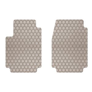 IntroTech BM118FRTT Hexomat Front Row 2 pc Alfombrillas para auto de ajuste personalizado para ciertos modelos de BMW 325i Rubberlike Compound Tan