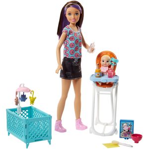 Muñeca Barbie Skipper niñeras Inc. y alimentación Playset