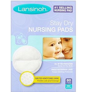 Lansinoh Nursing Pads Stay Dry 60 Cada paquete de 2