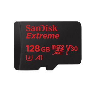 SanDisk Extreme microSDXC de 128GB UHS-I tarjeta de memoria U3 V30 A1 - SDSQXAF-128G-GN6AA