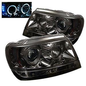 Spyder Auto PROYDJGC99HLSMC Humo Halo LED Proyección Faro