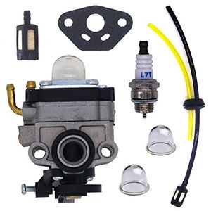 FitBest Carburetor con Fuel Line Kit para Honda 4 Cycle Engine GX31 GX22 FG100 16100ZM5803 GCA91 Carb
