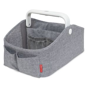 skip hop guardería estilo Light-Up pañales Caddy, gris