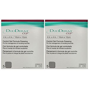 ConvaTec DUODERM CGF 4" x 4" Control Gel Fórmula Dressing 10 (2 cajas de 5)