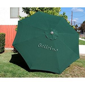 Bellrino umbrella dosel de repuesto para 9 pies 8 costillas verde solo canopy