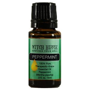 Aceite esencial de menta, grado terapéutico 100% puro, 15 ml de aceites esenciales hippie de bruja