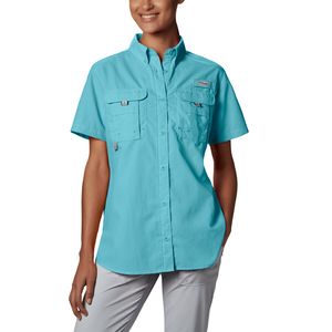 Camisa Columbia De Manga Corta Para Mujer, X-large, Azul...