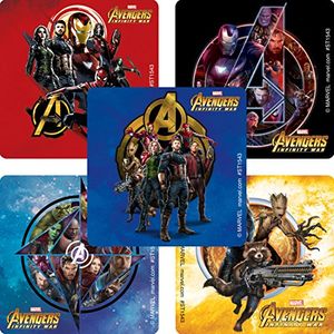 SmileMakers Avengers Infinity War Logo Stickers Premios y obsequios 100 por paquete
