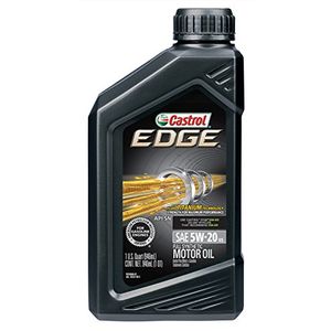 Castrol 06247 EDGE 5W20 Aceite de motor sintético completo avanzado 1 paquete de Quart 6