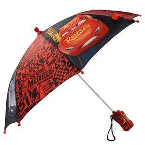 Disney Pixar Cars Lightning "95" McQueen Jackson Storm, color rojo y negro – Paraguas de los niños bebé
