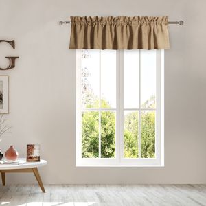 Casa de Groenlandia arpillera ventana Valance, Natural