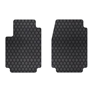 IntroTech NS743RTB Hexomat Front Row 2 pc Alfombras de piso personalizadas para ciertos modelos Nissan NV200 RubberLike Compound Black
