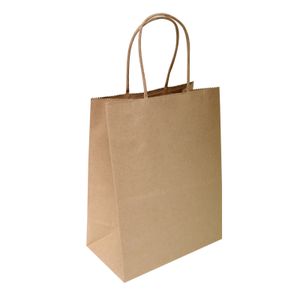 Flexicore embalaje FBA_PK2NK50 8 "x4.75" x10 "-100 PC-marrón Kraft papel comercial, S.a., partido, bolsas de regalo