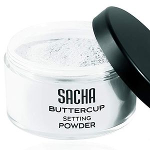 Buttercup powder sin flash sin aspecto elegante polvo facial para tonos de piel medianos a profundos 10 oz