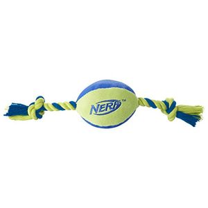 Nerf Dog Medium UltraPlush Trackshot Tuff Tug Perro Toy GreenBlue