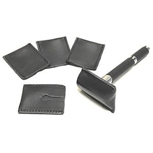 La funda protectora de la manga de la cabeza de afeitar de doble filo de cuero de 5 paquetes cabe todas las cabezas de la máquina de afeitar de seguri