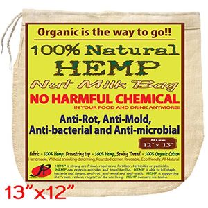P y F Bolsa de Leche de Nuez Natural Sin Sustancia Química Nociva AntiRack AntiMalla de Tela de Cáñamo Pura Bolsa de Alimentos Super Saludable Bolsa d