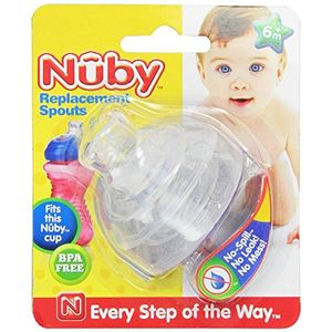 Nuby super boquilla no derrame sustitución boquillas transparente