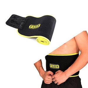 Dgxinjun entrenador de la cintura recortadora cinturón ajustable para hombres y mujeres abrigo soporte de la espalda ab realzador de entrenamiento par