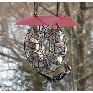 Songbird essentials suet y seed ball alimentador rojo techo se908