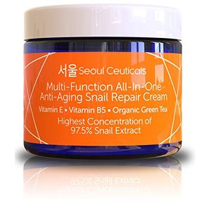Seúl ceuticals coreano cuidado de la piel caracol reparación crema humectante  975% de extracto de caracol mucina  todo en una recuperación fuente de