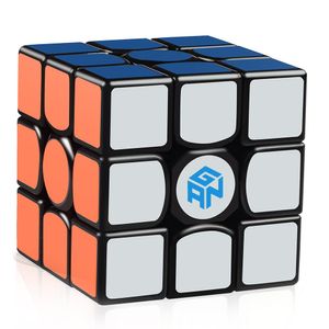 Cubo de velocidad 3x3 Gans 356 Air Master de D-FantiX, Gan 356 Air cubo mágico rompecabezas negro con núcleos azules