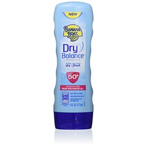 Banana Boat Dry Balance Loción de protección solar de amplio espectro, SPF 50 - 6 onzas