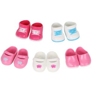 Huang Cheng juguetes 5 pares de muñeca de bebé zapatos para 15 – 16 inch Alive bebé muñeca Lovely