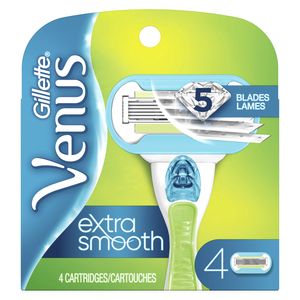 Hoja de afeitar de Gillette Venus Extra suave de las mujeres (Venus Embrace) - 4 recargas (Pack puede variar)