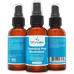 QRxLabs Chemical Peel Neutralizer - Equilibrio de pH post-peeling con manzanilla y extractos de té verde 2 fl oz / 60 ml