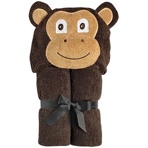 Yikes Twins Niño con capucha Toalla Brown Monkey