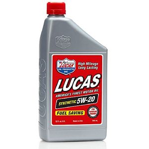 Lucas Oil 10082PK6 sintético 5W20 aceite de motor de alto rendimiento 1 botella de cuarto de galón paquete de 6