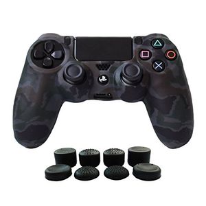Protector de la cubierta del controlador de gel de silicona hikfly para sony ps4 mp4 slimps4 pro controlador de videojuegos 1 x cubierta del controlad