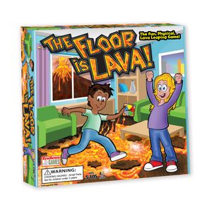 El suelo es de lava. Juego de mesa interactivo para niños y adultos (a partir de 5 años), divertido, fiesta, cumpleaños y juegos familiares, promueve