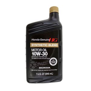 Genuino Fluido de Honda 087989035 10W30 Blended Synthetic Motor Oil Botella de 1 Cuarto de galón