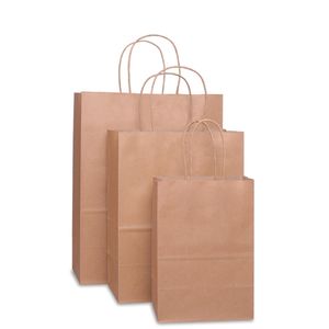 Bolsas de papel BagDream Kraft 5 x 3 x 8 & 8x4.75x10 & 10 x 5 x 13 25 unidades cada uno, bolsas de regalo, bolsas Kraft, bolsas con manijas, papel de