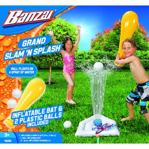 Banzai Grand Slam N 'Splash Agua Juego de béisbol práctica Set