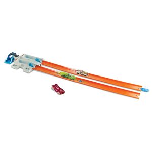Hot Wheels Taller Track Builder 2 Lane lanzador