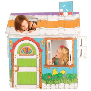 Casa de juguete, incluye marcadores y más de 50 calcomanías con decoraciones