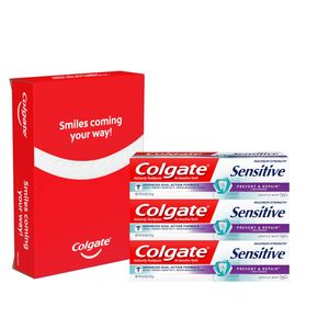 Colgate pasta de dientes sensibles, prevención y reparación - 6 onzas (cuenta 3)