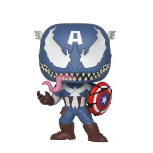 Funko Pop Marvel: Venom - veneno Capitán América figura cobrable, Multicolor