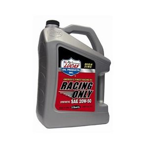 Lucas Oil 10616 SAE 20W50 Synthetic Racing Motor Oil Jarra de 5 cuartos
